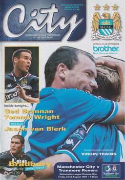Manchester City v Tranmere Rovers programme cover